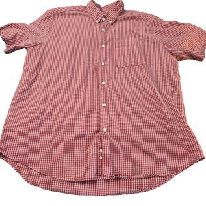 Eddie Bauer Mens Button Up Shirt Multicolor Size XL Cotton Short Sleeve Pocket